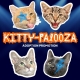 A graphic with 4 cat heads and the text "Kitty-Palooza Adoption Promotion"