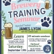 A poster for a Brewery Training Seminar at Mills River Brewing