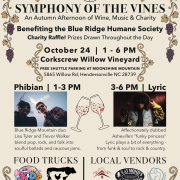 A flyer for Symphony of the Vines