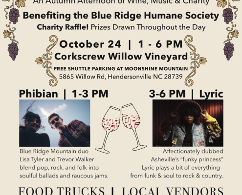 A flyer for Symphony of the Vines