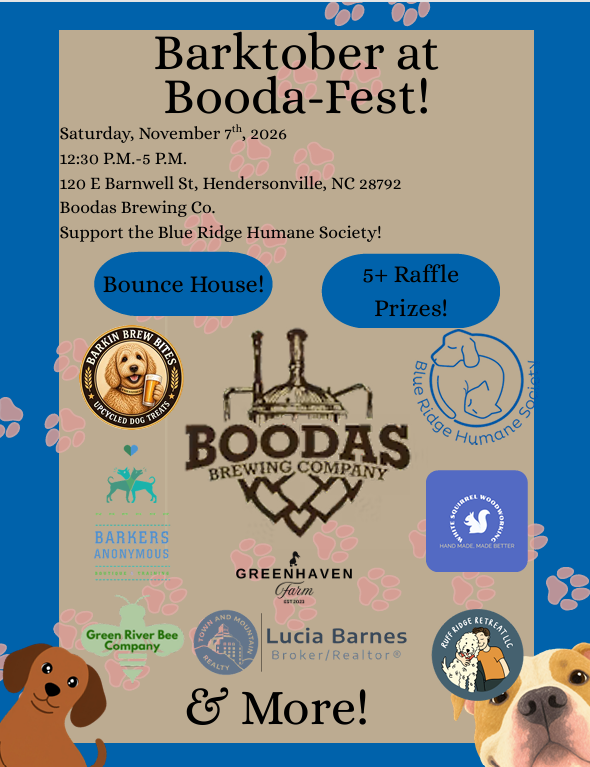 a flyer for barktoberfest at booda-fest