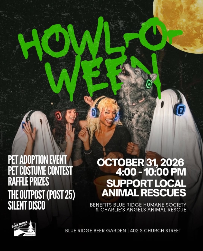 a poster for the Blue Ridge Beer Garden's Howl-o-Ween